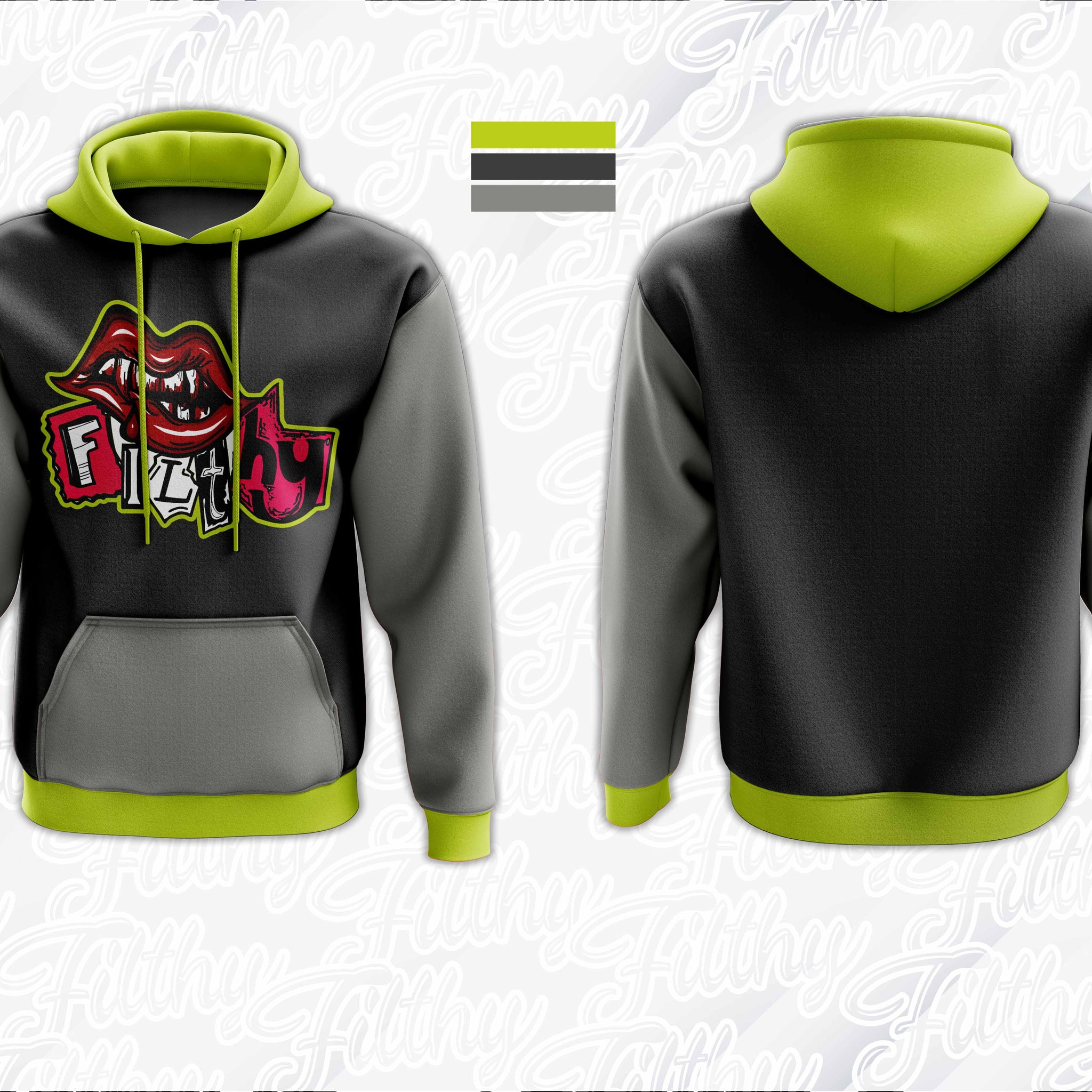 FILTHY GRAPHICS FLEECE HOODIE