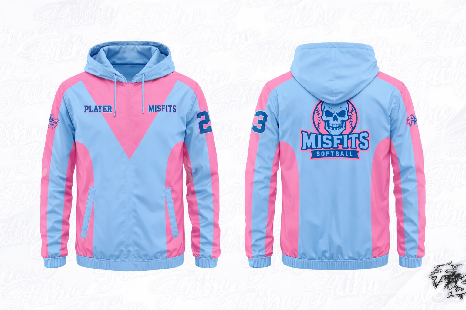 MISFIT WINDBREAKER (PINK & BLUE)