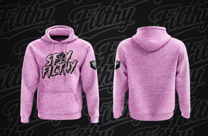 STAY FILTHY HEATHER HOODIE